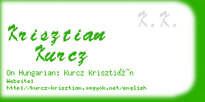 krisztian kurcz business card